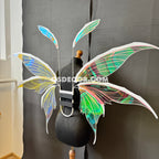 Pink Green Yellow Fairy Wings