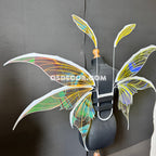 Pink Green Yellow Fairy Wings