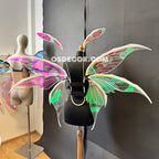 Pink Green Yellow Fairy Wings