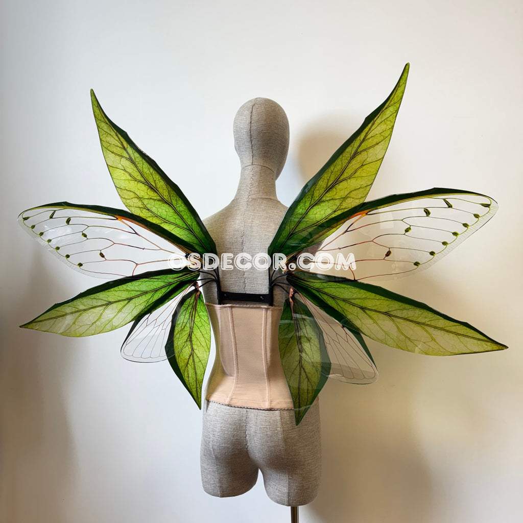 Green Enchanted Forest Fairy Wings