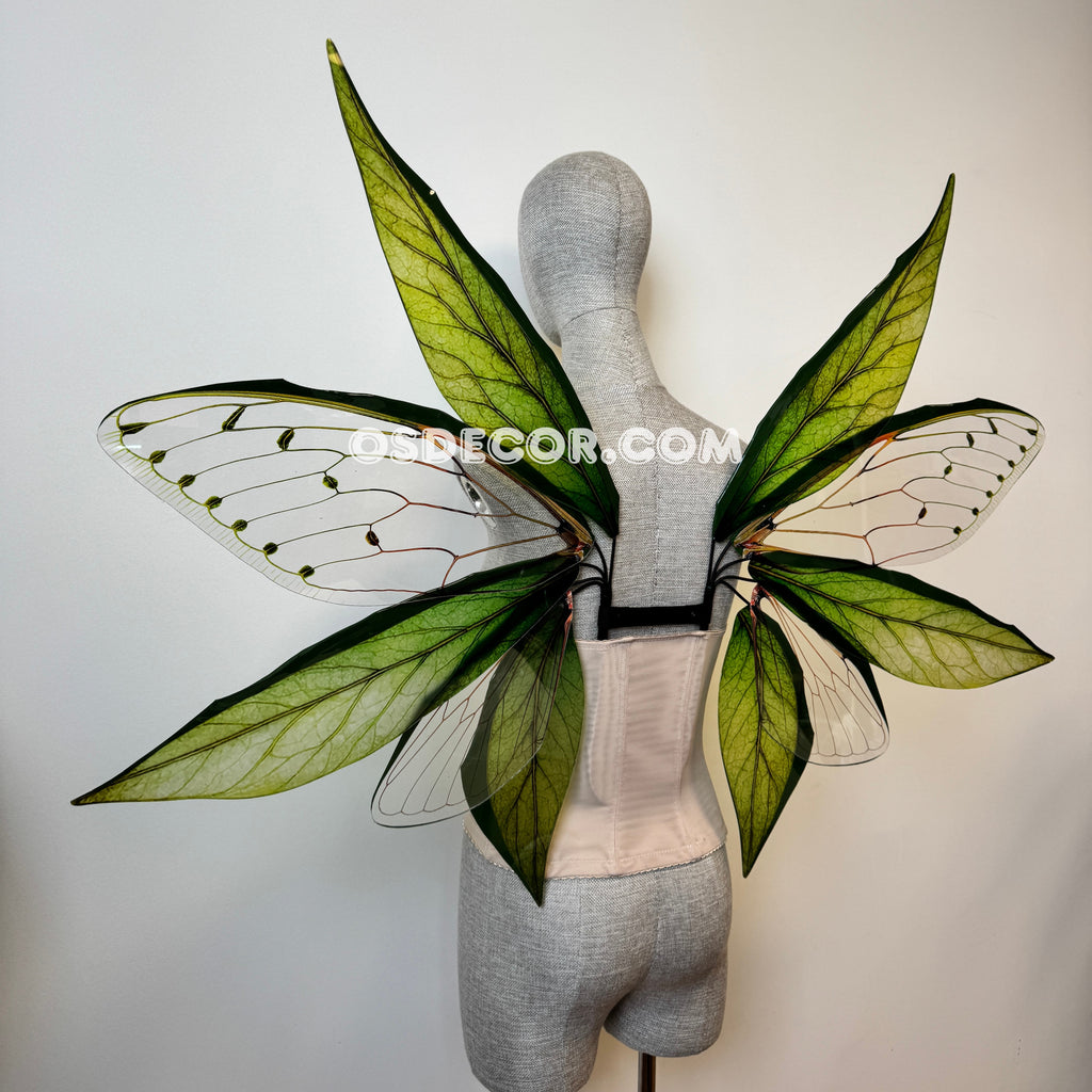 Green Enchanted Forest Fairy Wings