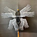 White transparent angel goddess wings, ethereal, for cosplay photo shoot and costume