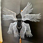 White transparent angel goddess wings, ethereal, for cosplay photo shoot and costume