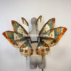 Green Brown Orange Butterfly Fairy Wings