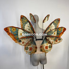Green Brown Orange Butterfly Fairy Wings