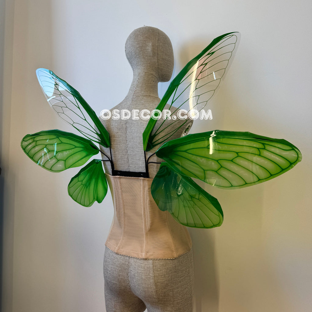 Green Butterfly Fairy Elf Wings