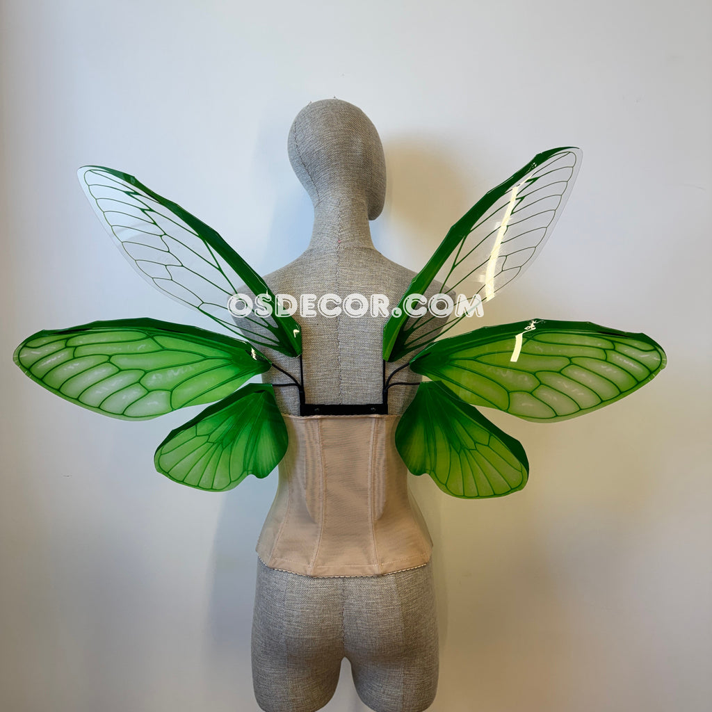 Green Butterfly Fairy Elf Wings