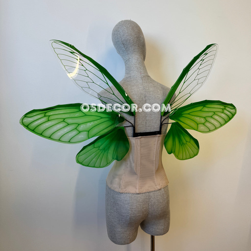 Green Butterfly Fairy Elf Wings