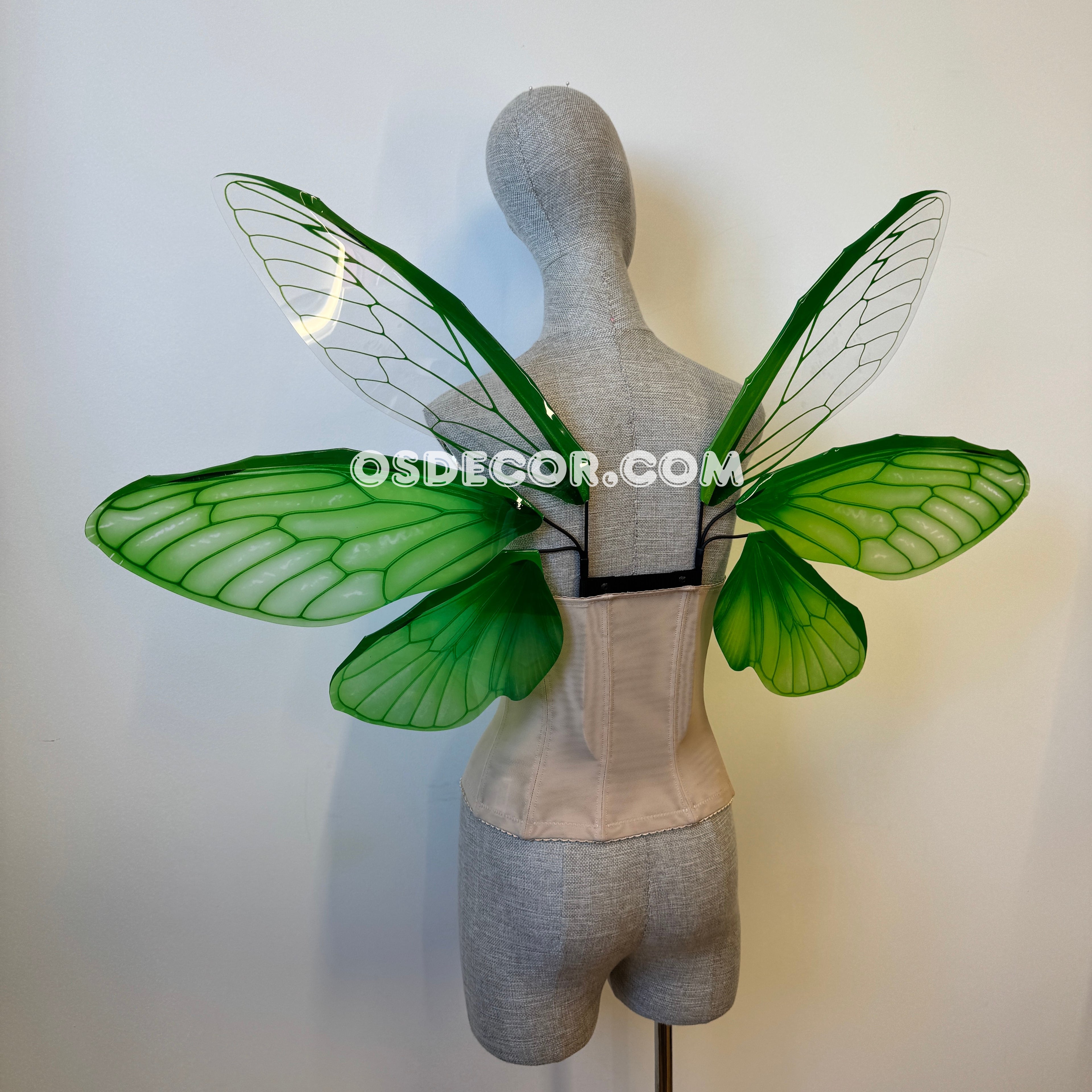 Green Butterfly Fairy Elf Wings