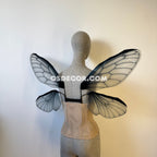 Grey Butterfly Fairy Elf Wings