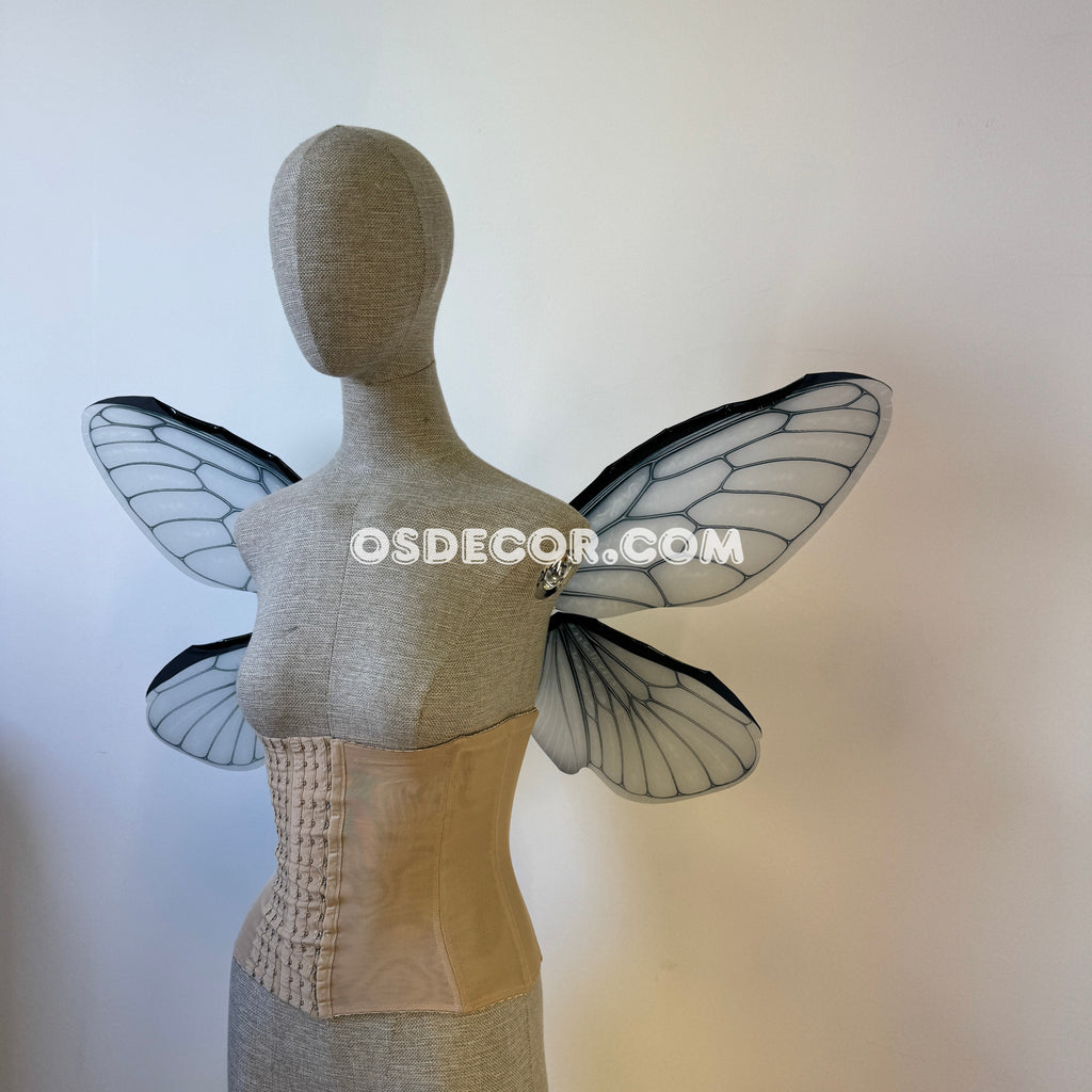 Grey Butterfly Fairy Elf Wings