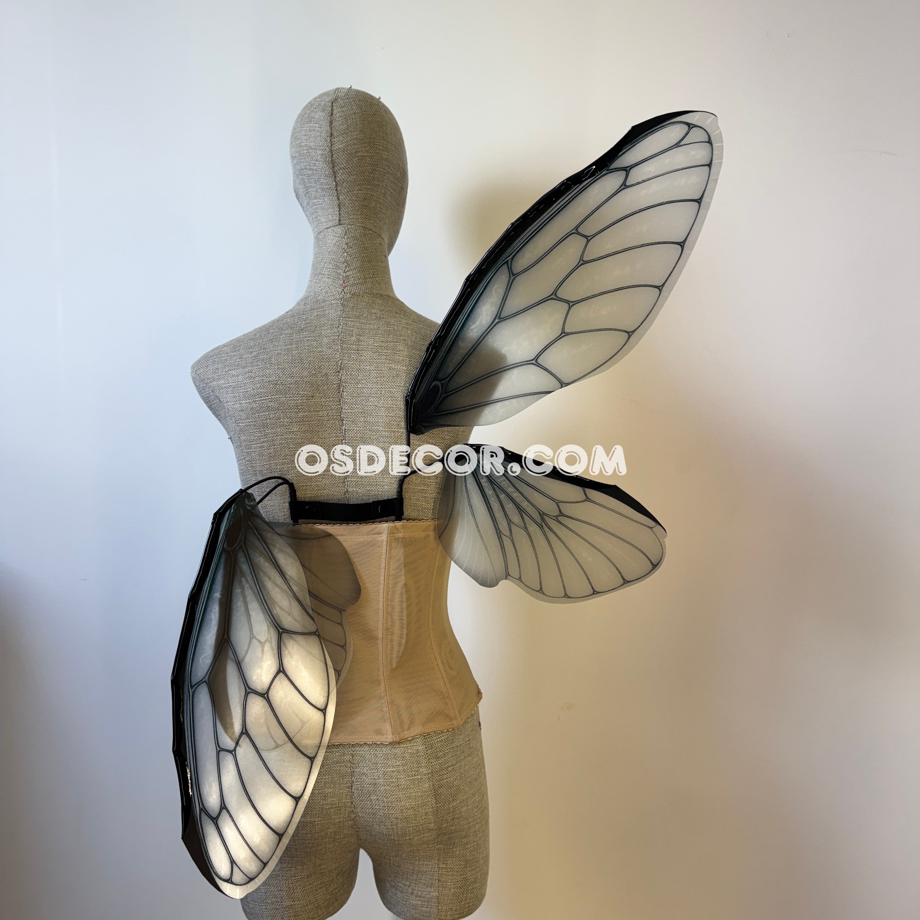 Grey Butterfly Fairy Elf Wings