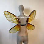 Gold Yellow Butterfly Fairy Elf Wings