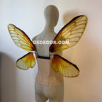 Gold Yellow Butterfly Fairy Elf Wings