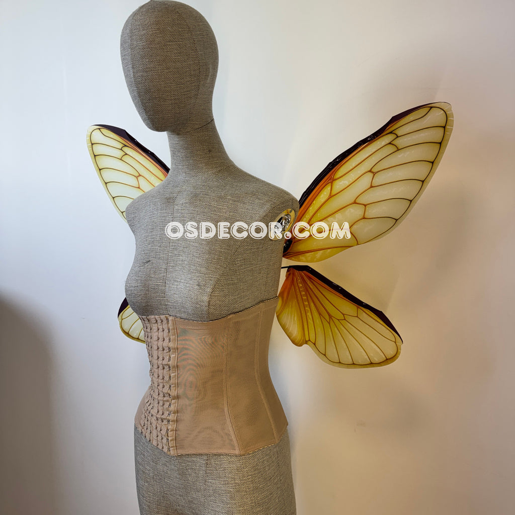Gold Yellow Butterfly Fairy Elf Wings