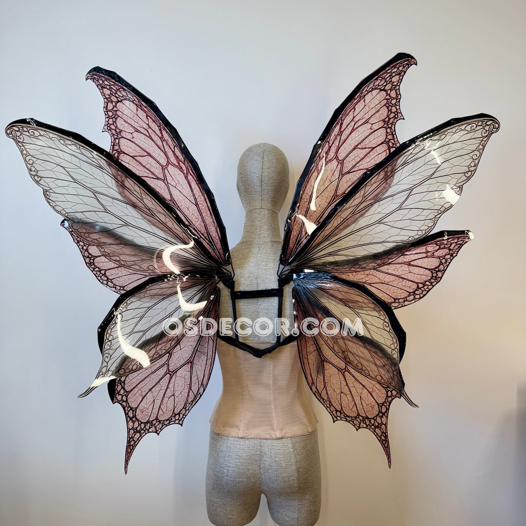 Rose Pink Fairy Wings