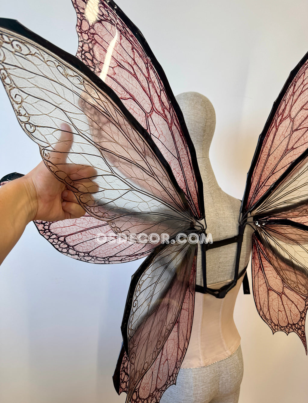 Rose Pink Fairy Wings