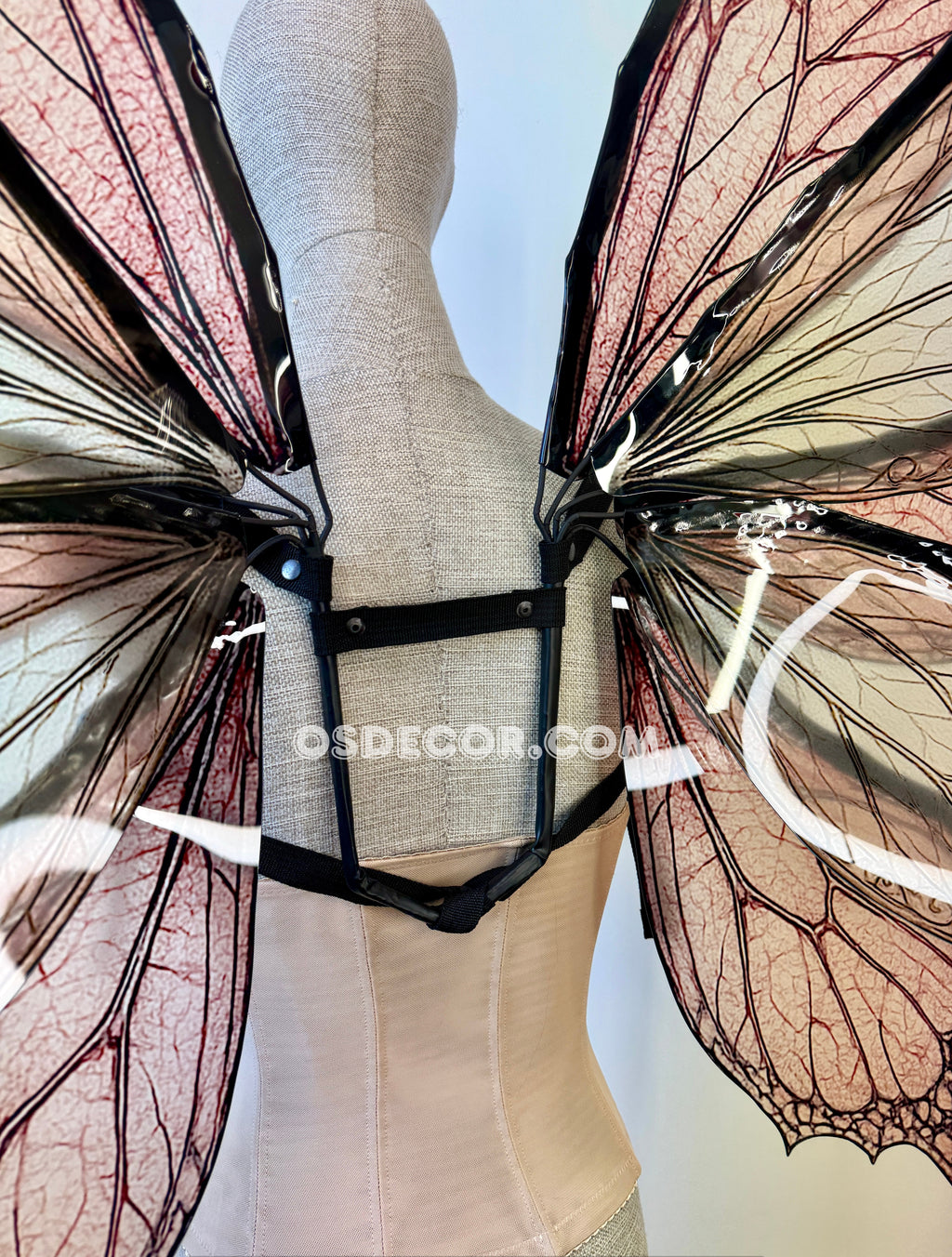 Rose Pink Fairy Wings