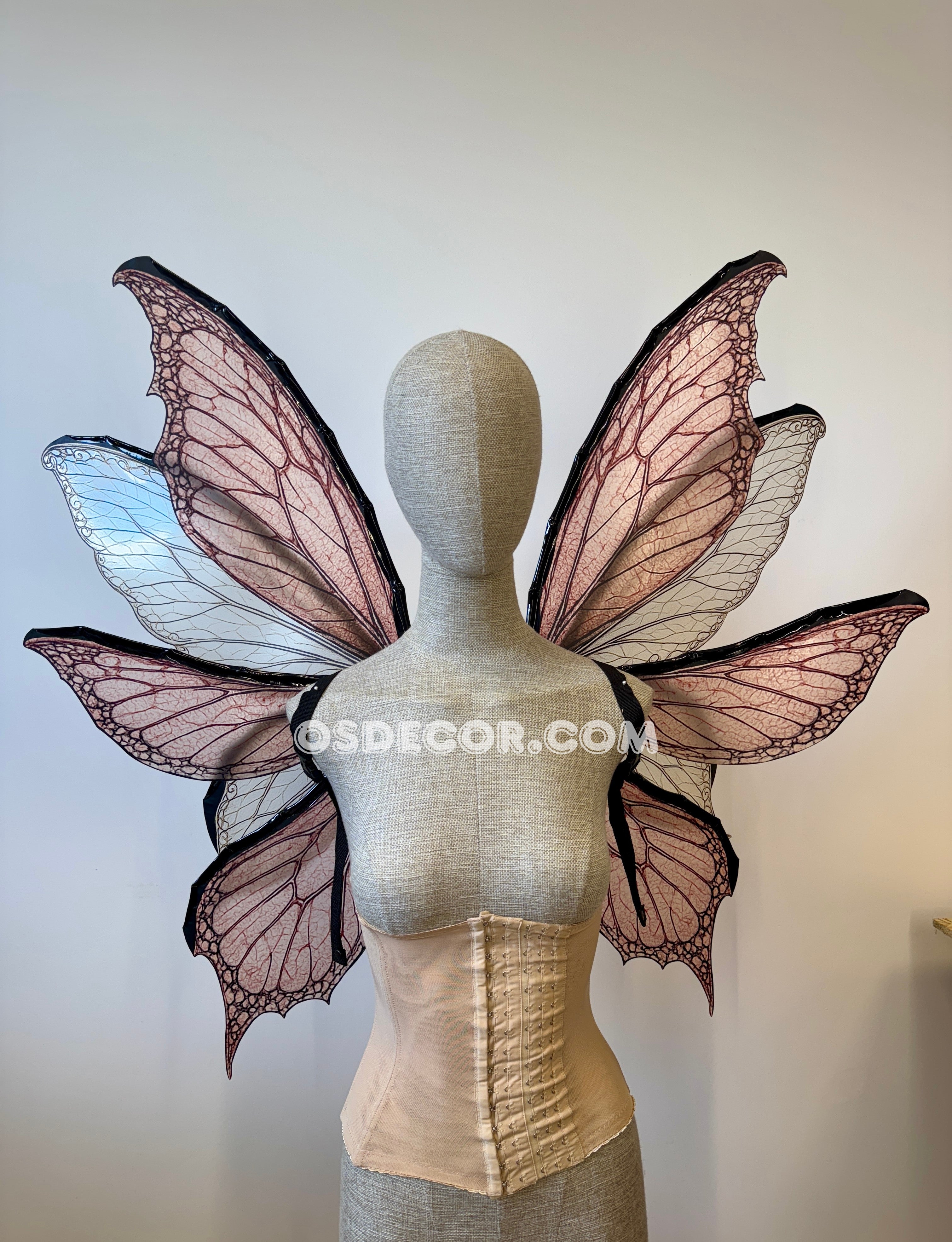 Rose Pink Fairy Wings