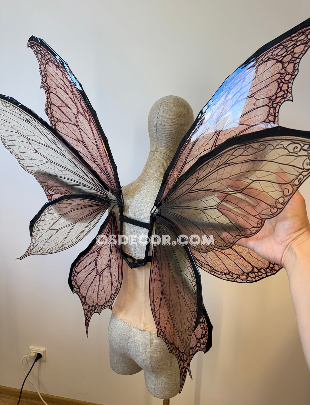 Rose Pink Fairy Wings