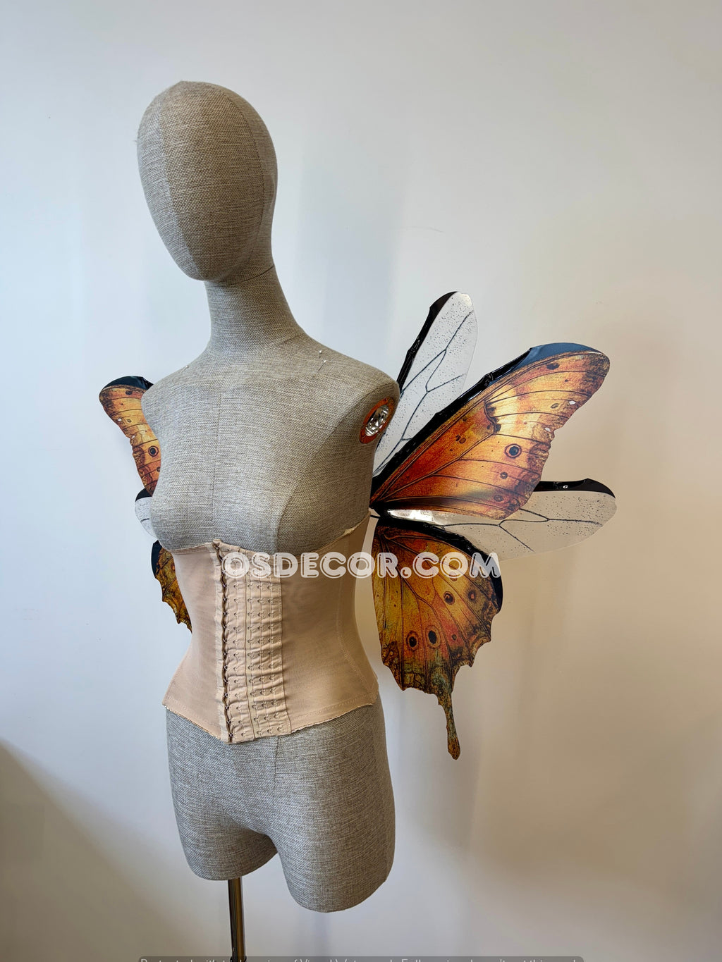 Orange Butterfly Fairy Wings