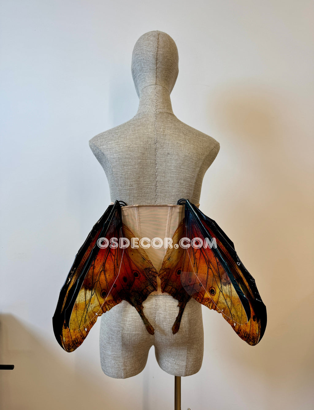 Orange Butterfly Fairy Wings