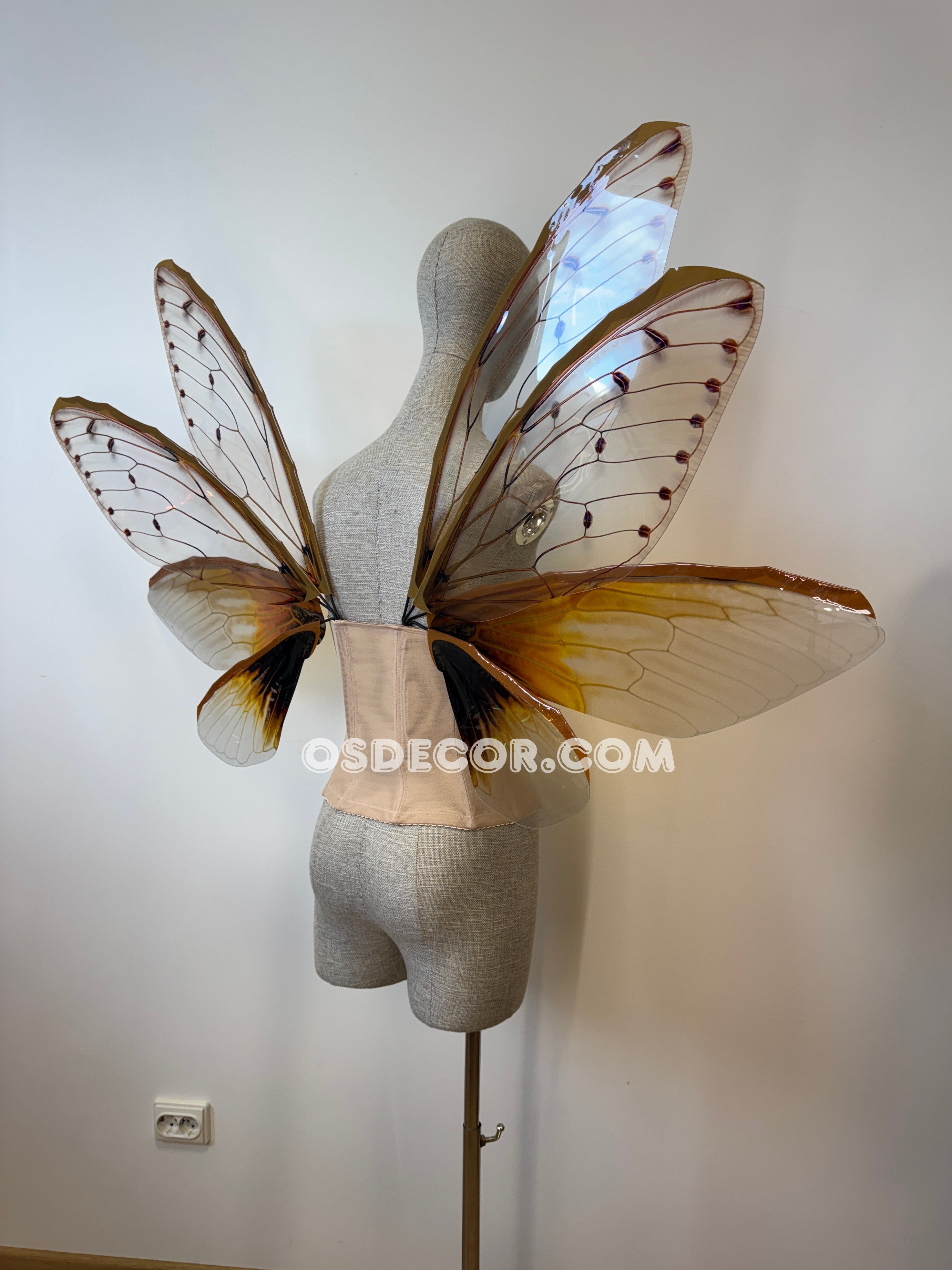 Brown Cicada Fairy Wings