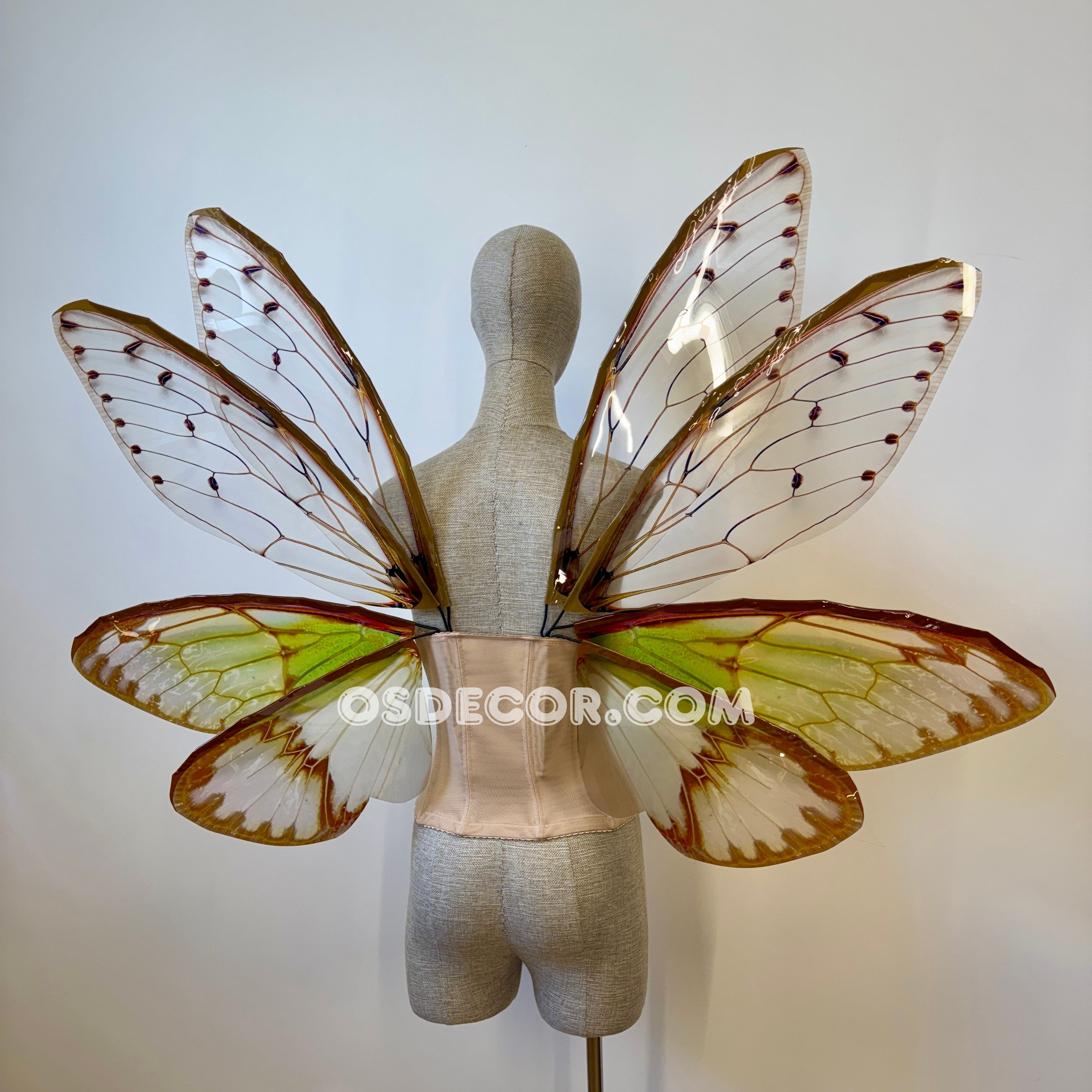 Green Cicada Fairy Wings