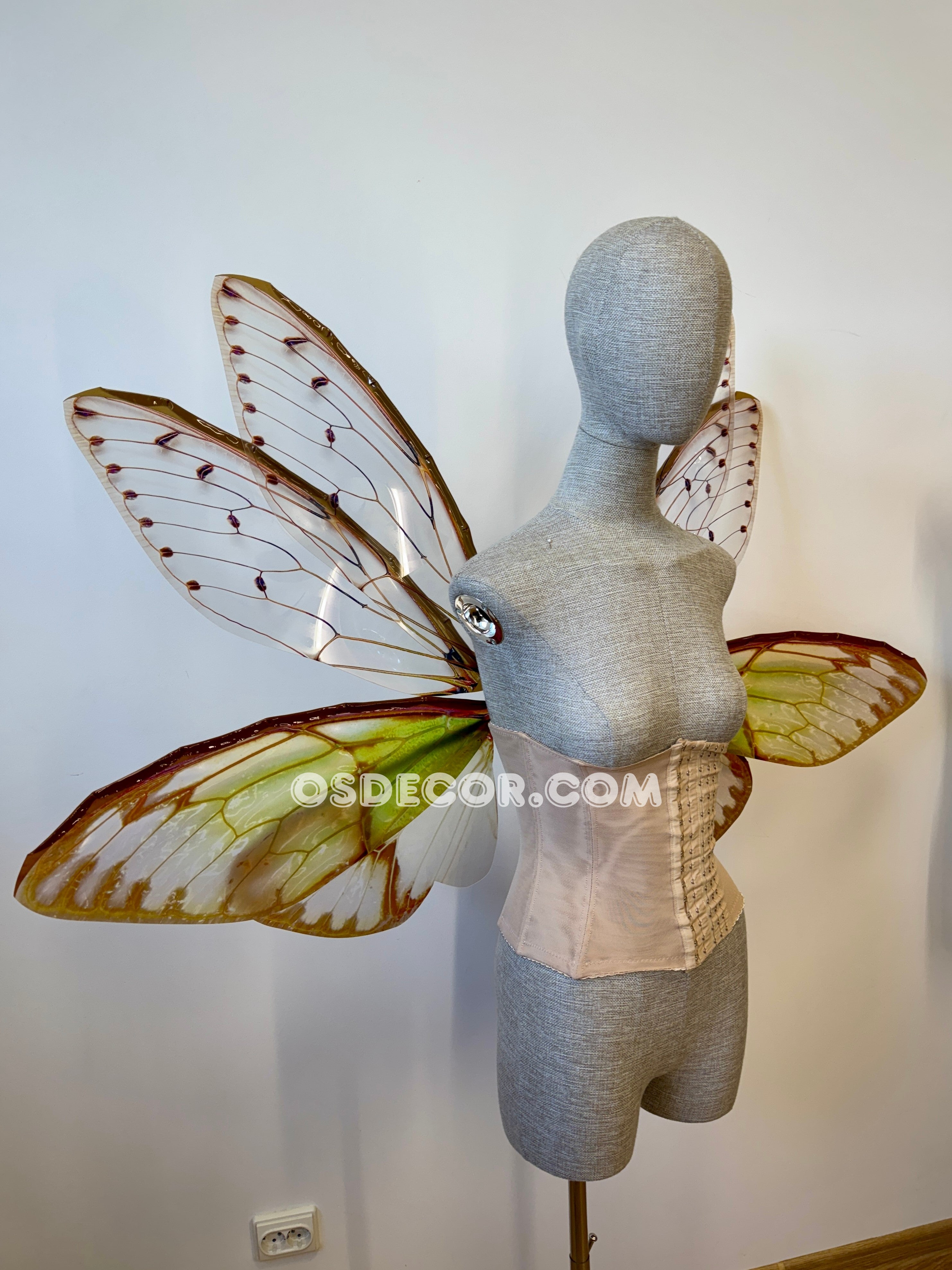 Green Cicada Fairy Wings