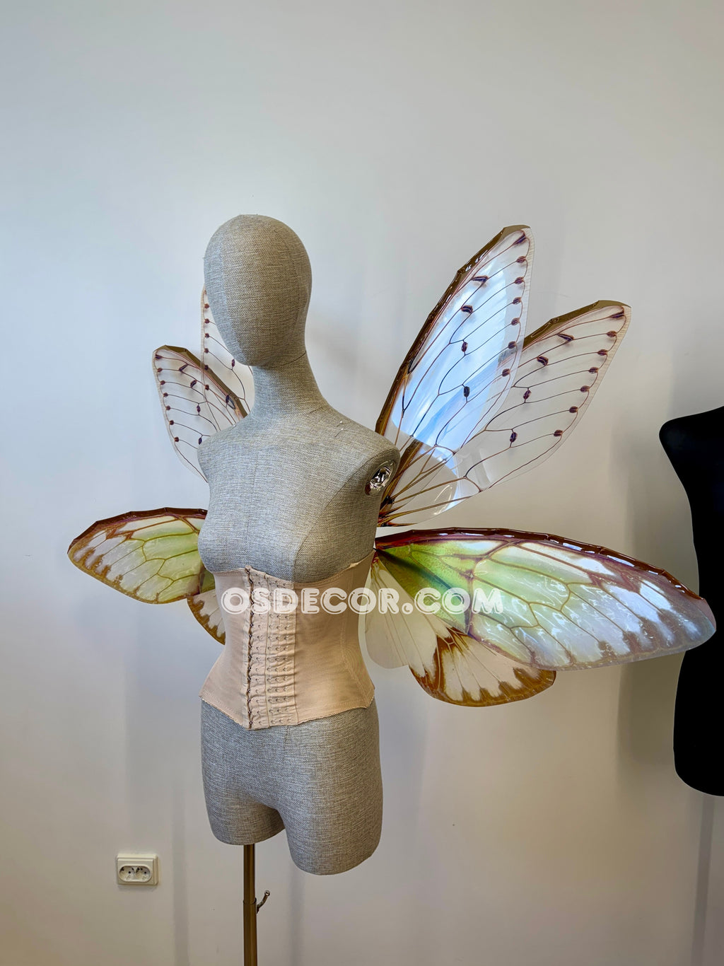Green Cicada Fairy Wings
