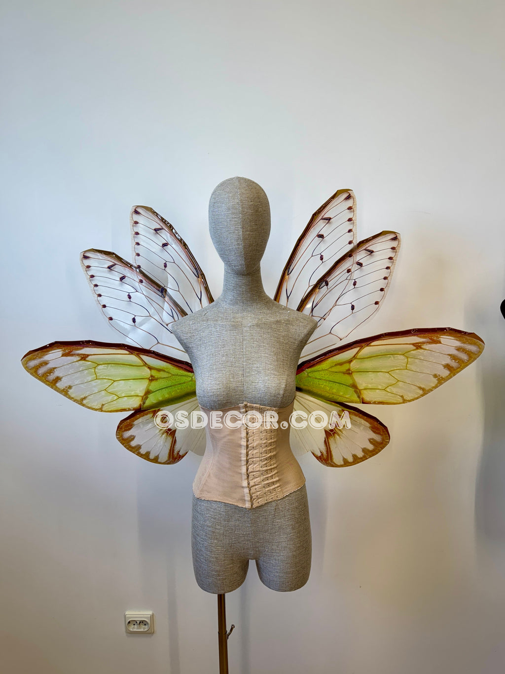 Green Cicada Fairy Wings