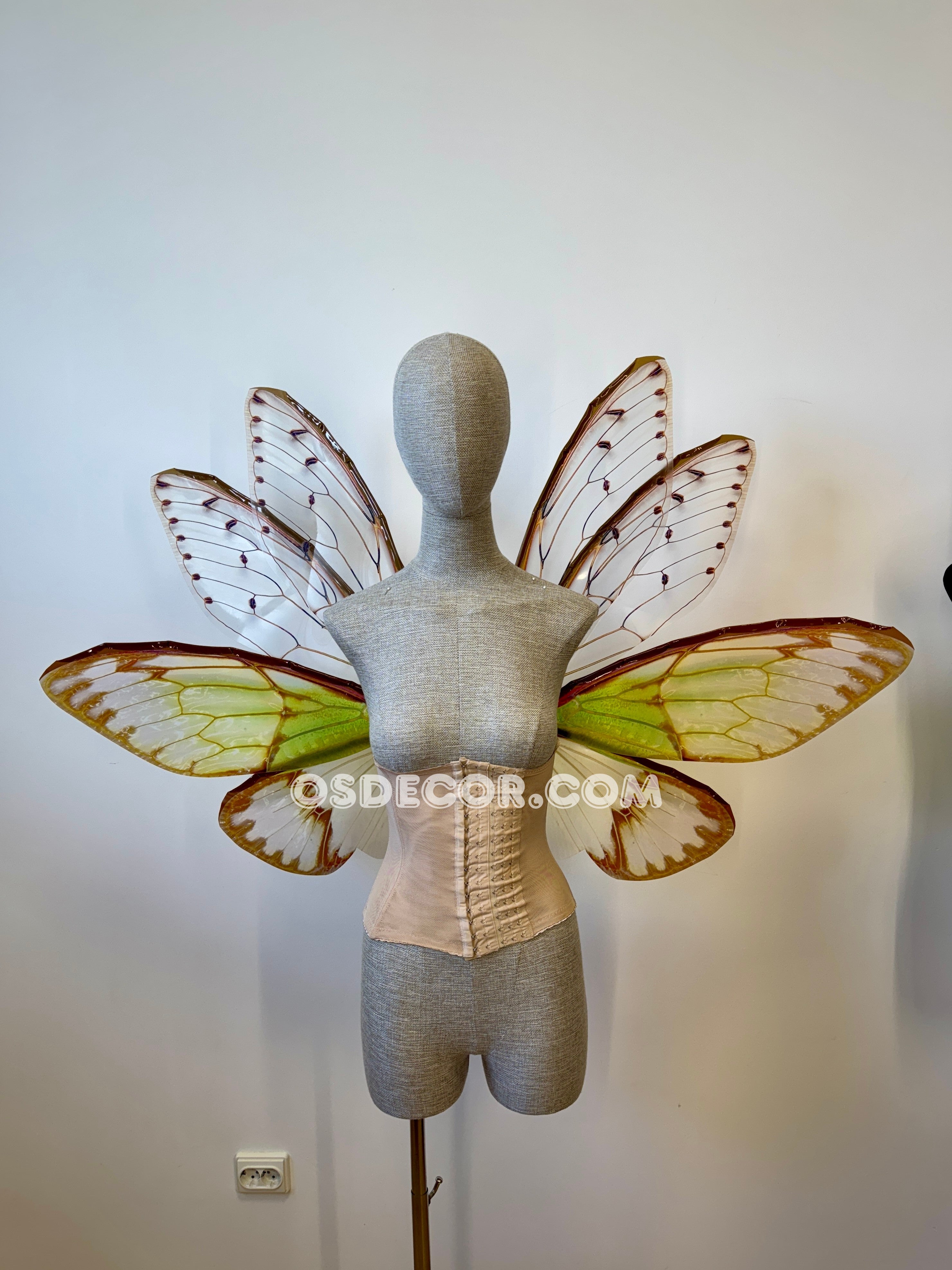 Green Cicada Fairy Wings