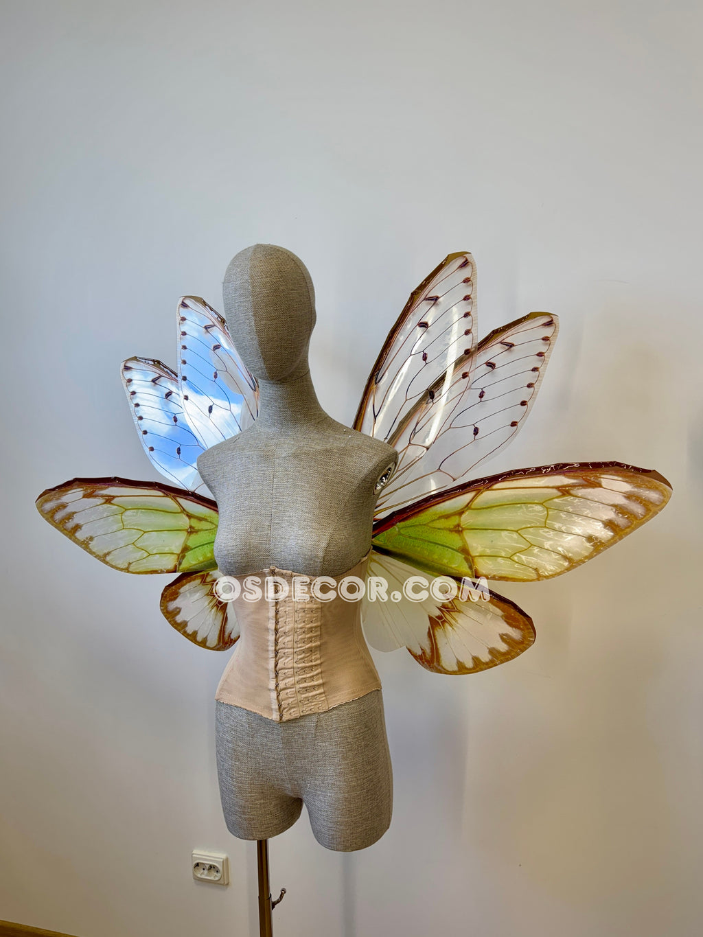 Green Cicada Fairy Wings