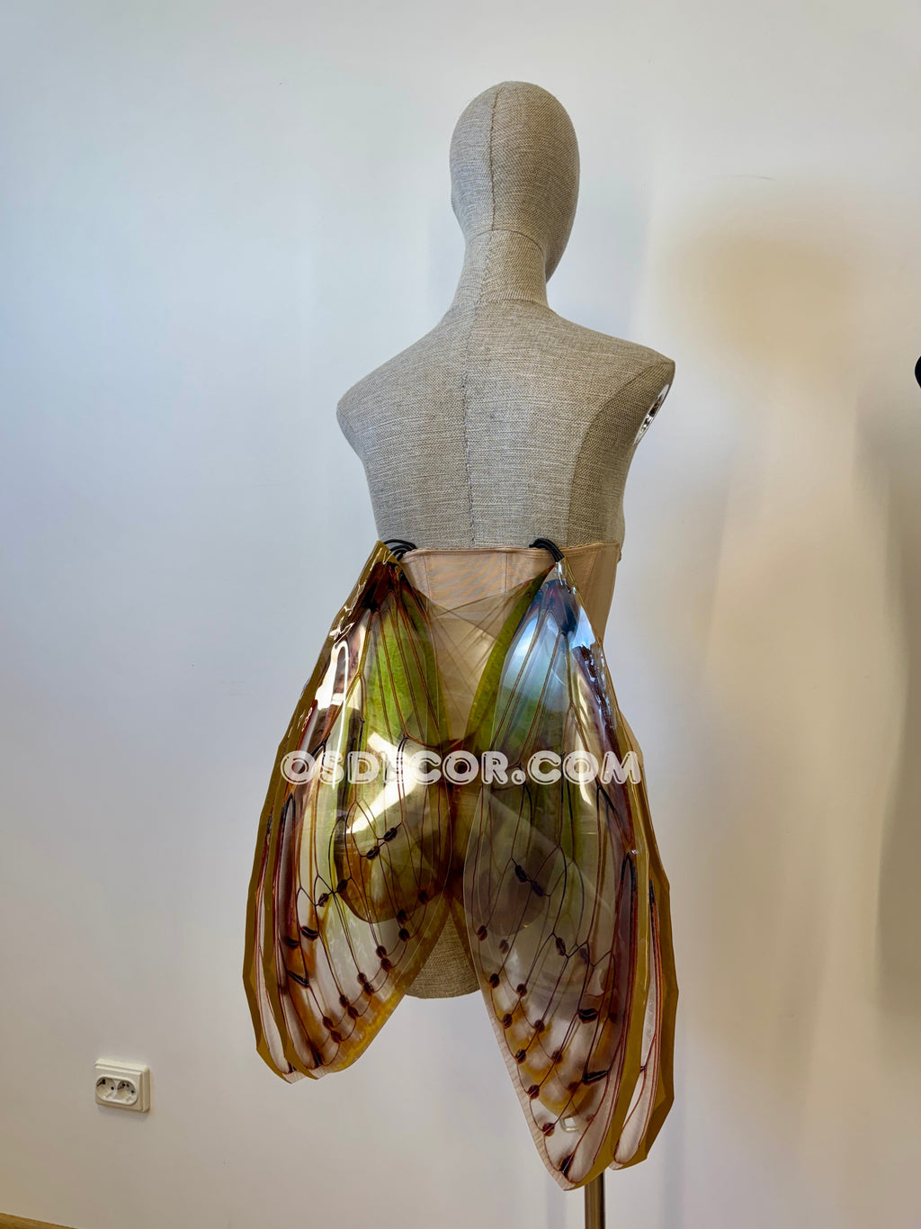 Green Cicada Fairy Wings