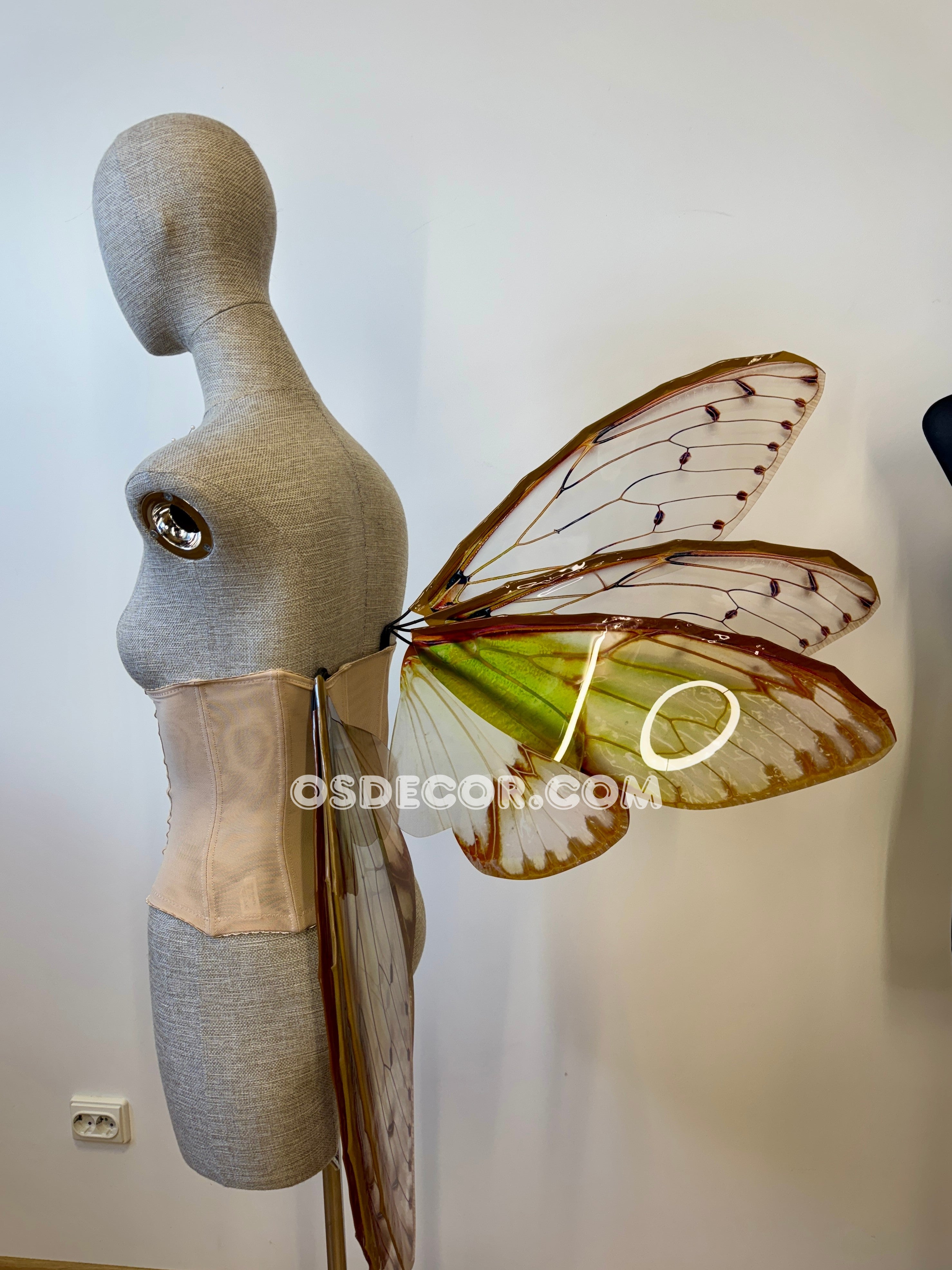 Green Cicada Fairy Wings