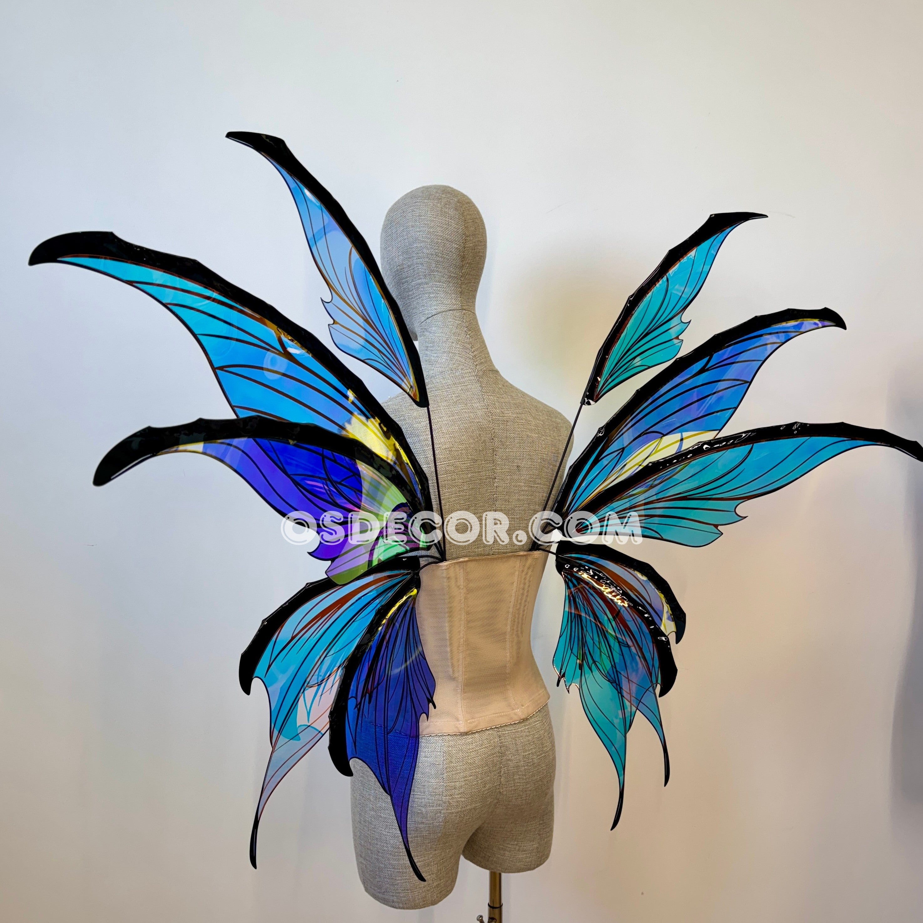 Blue Purple Fairy Wings
