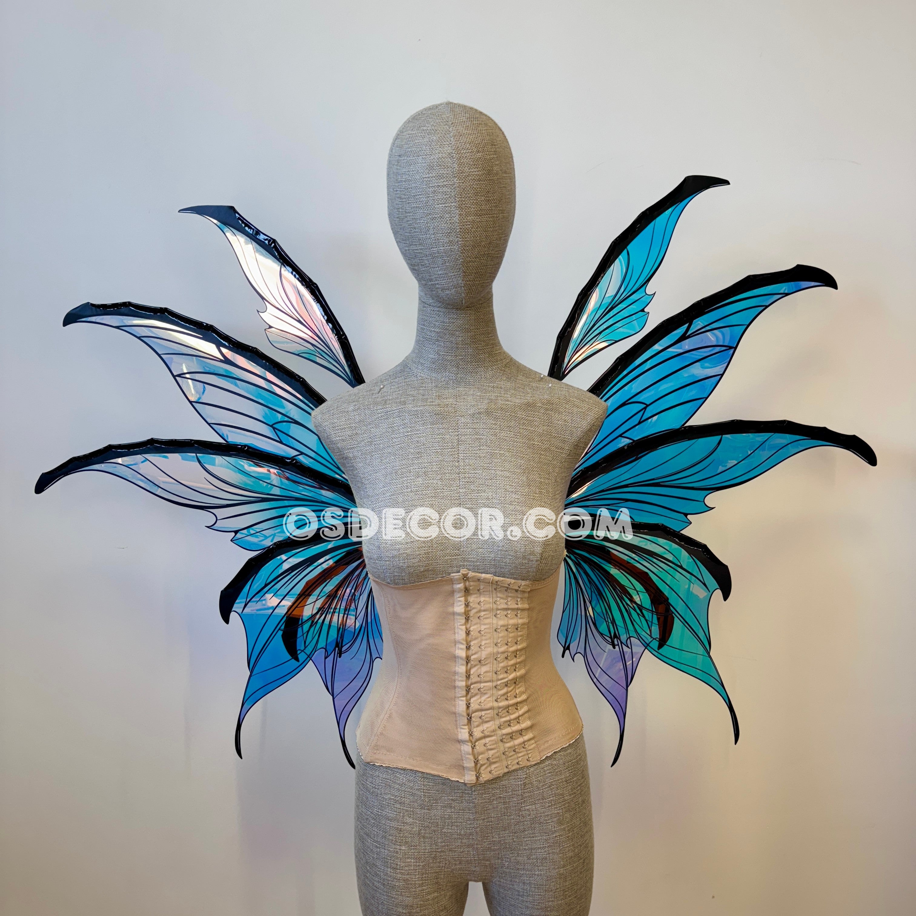 Blue Purple Fairy Wings