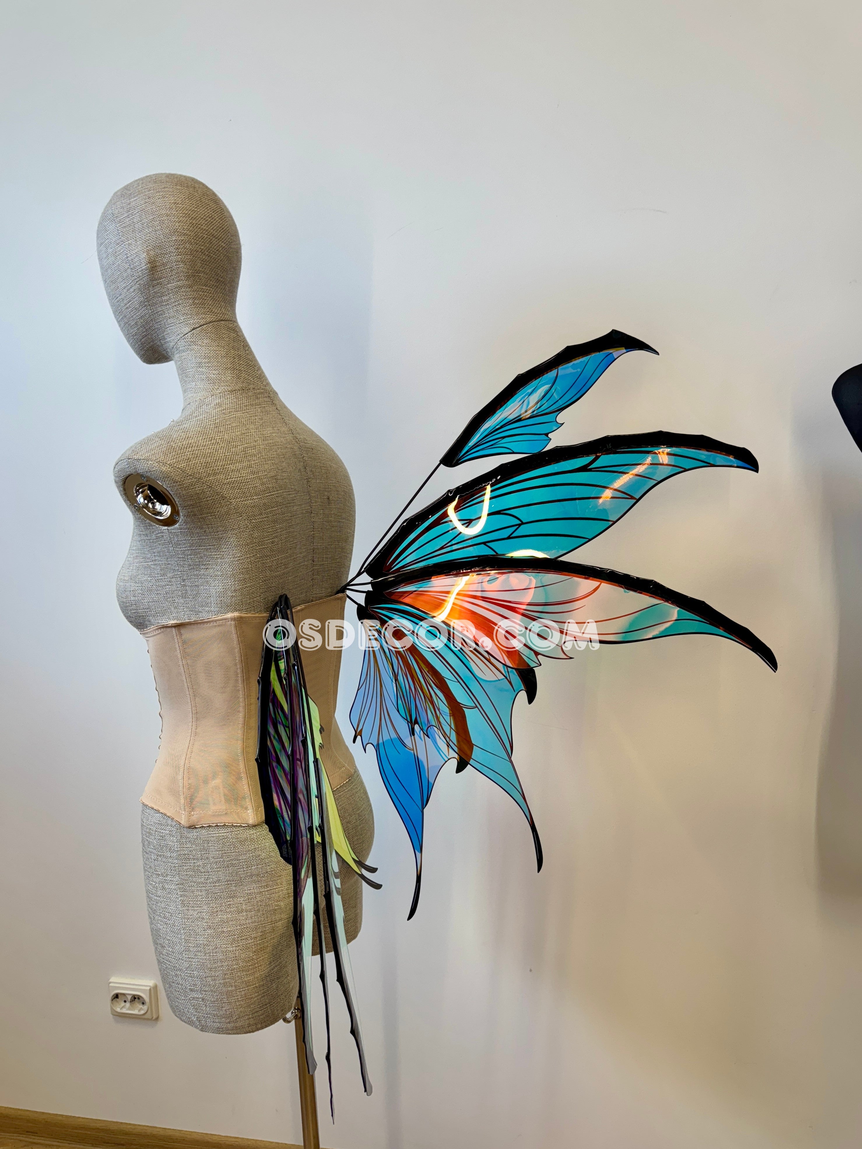 Blue Purple Fairy Wings