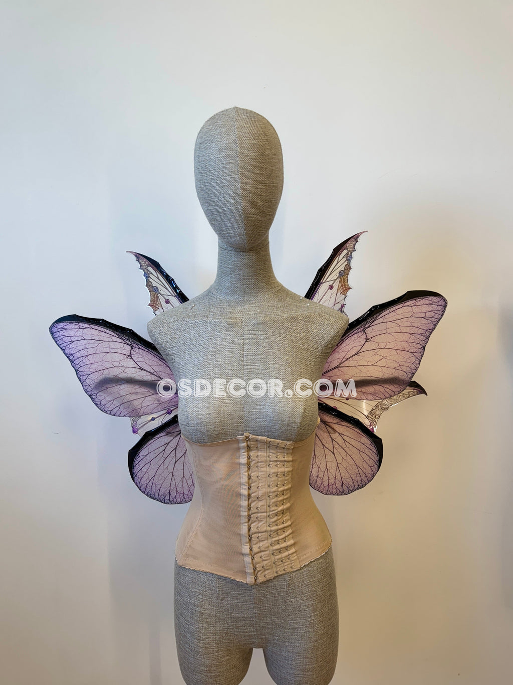 Pale Pink Butterfly Fairy Wings