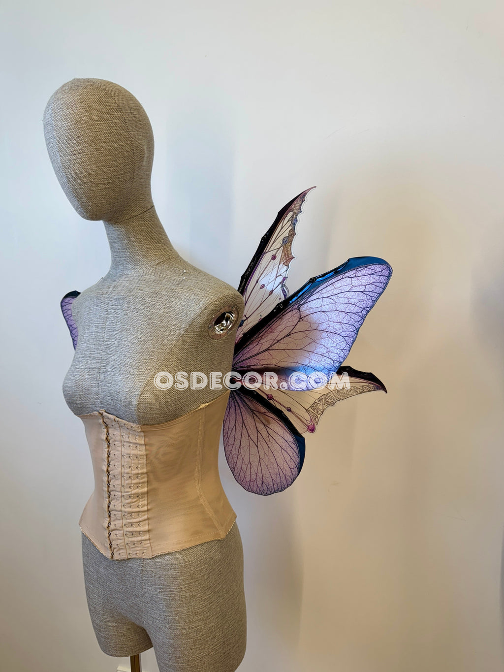 Pale Pink Butterfly Fairy Wings
