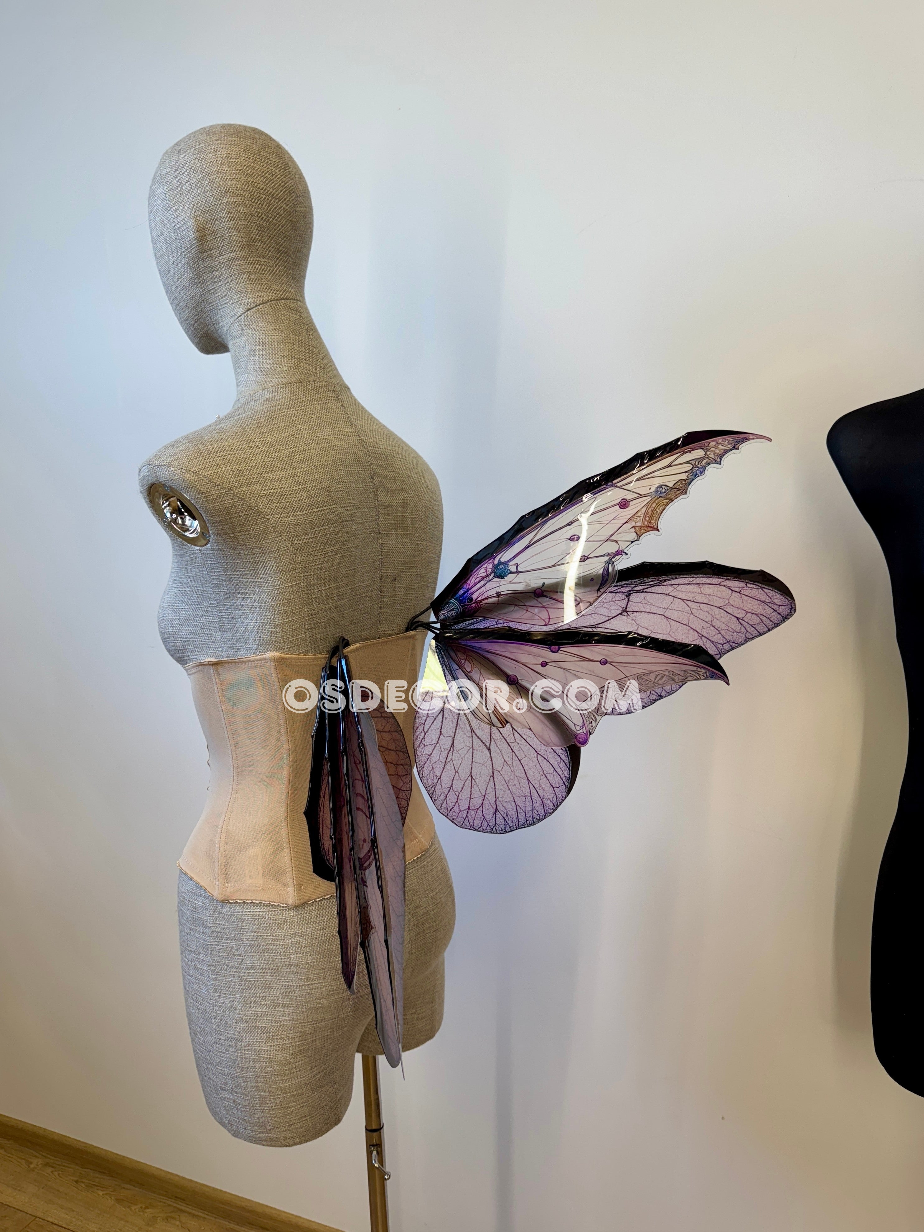 Pale Pink Butterfly Fairy Wings