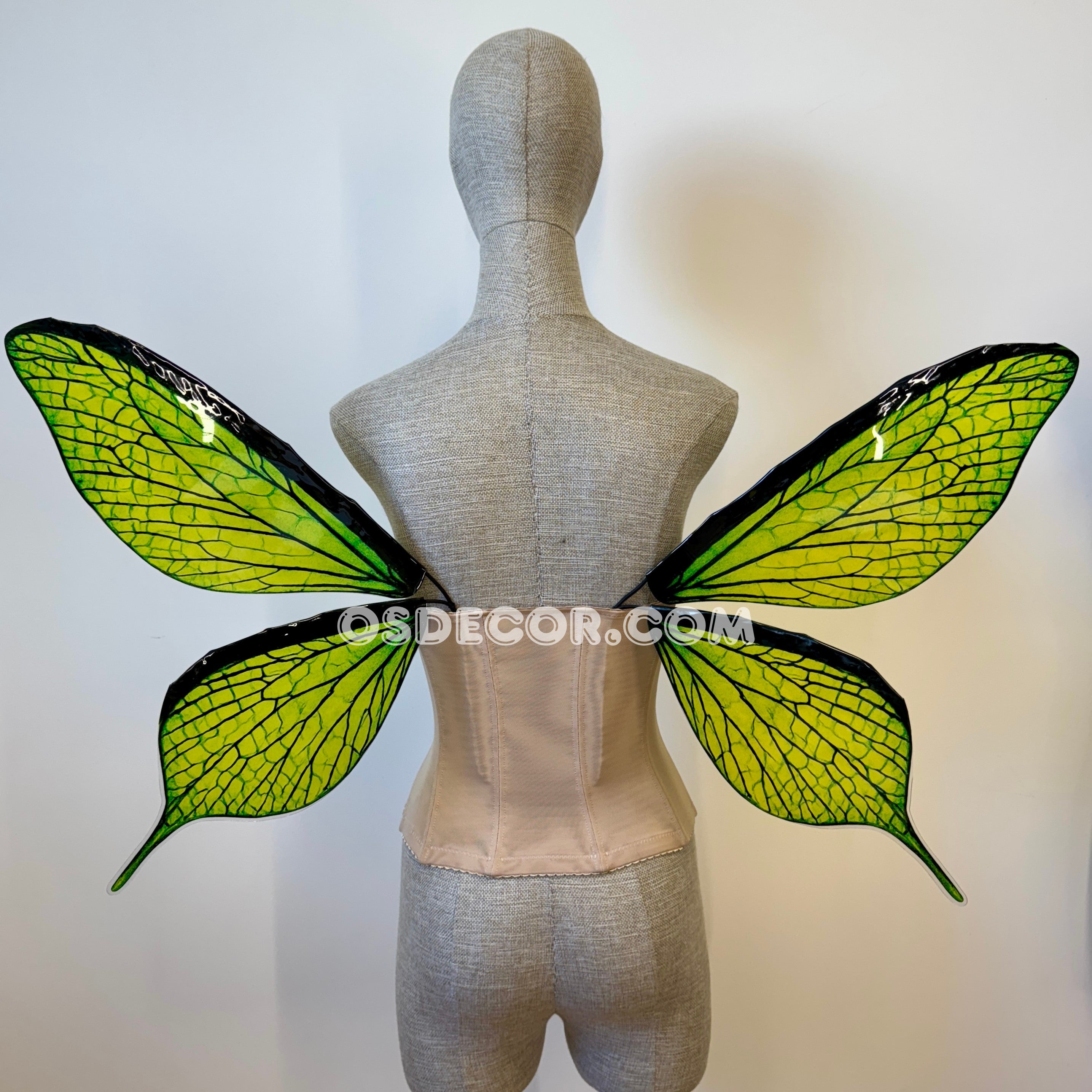 Green Leaves Fairy Wings