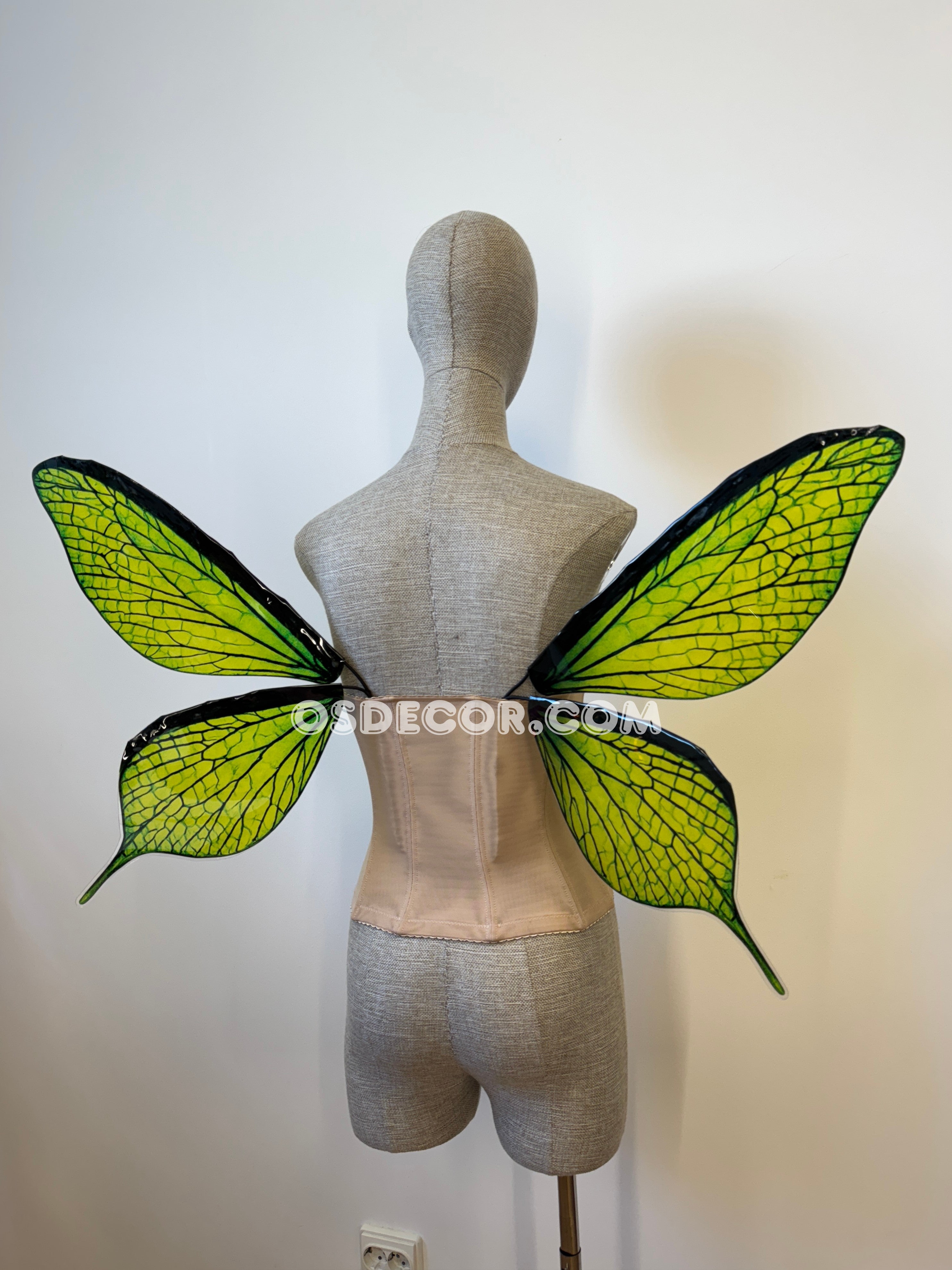 Green Leaves Fairy Wings