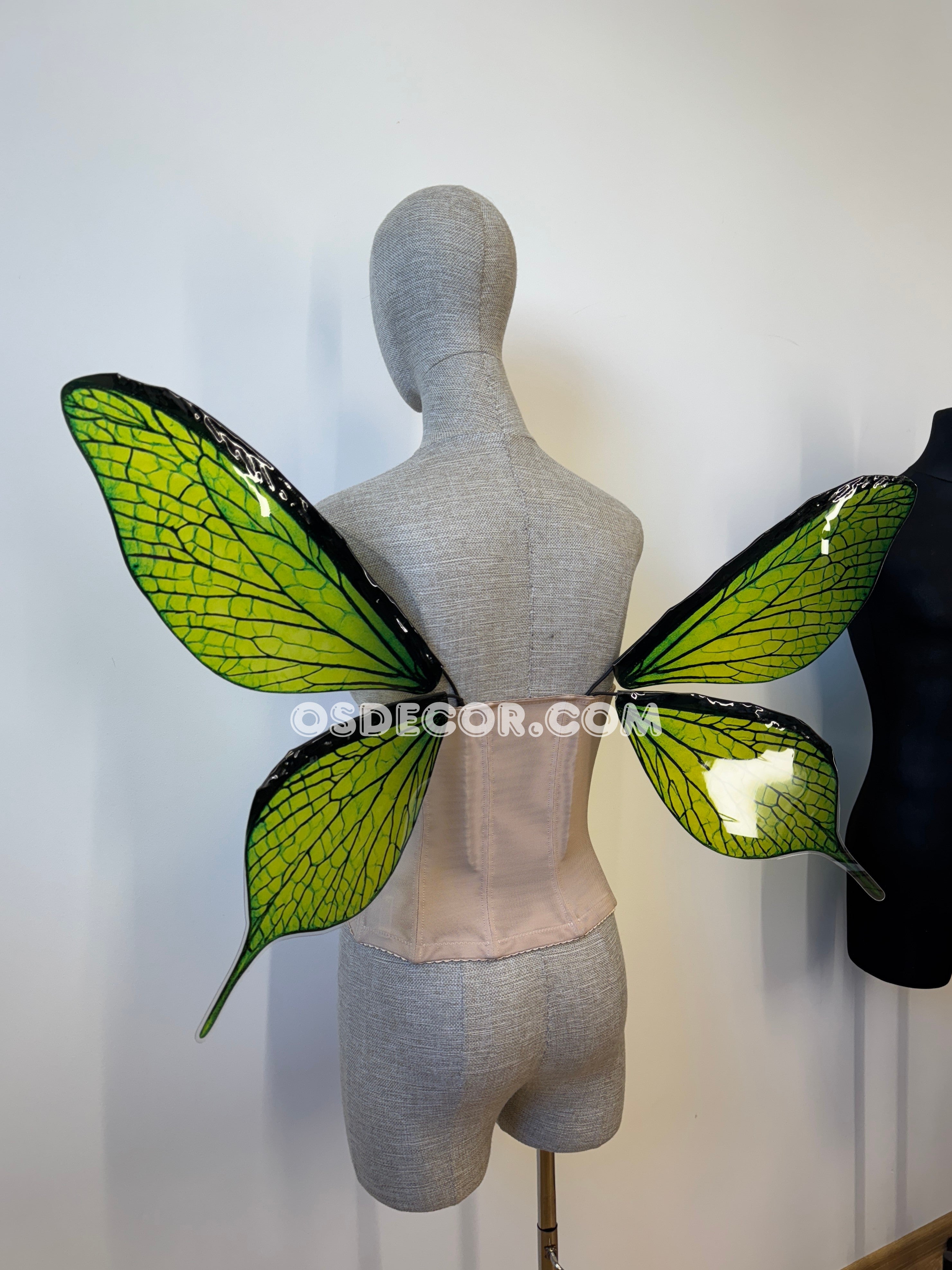 Green Leaves Fairy Wings