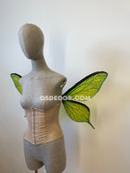 Green Leaves Fairy Wings