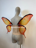 Orange Butterfly Fairy Wings