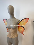 Orange Butterfly Fairy Wings