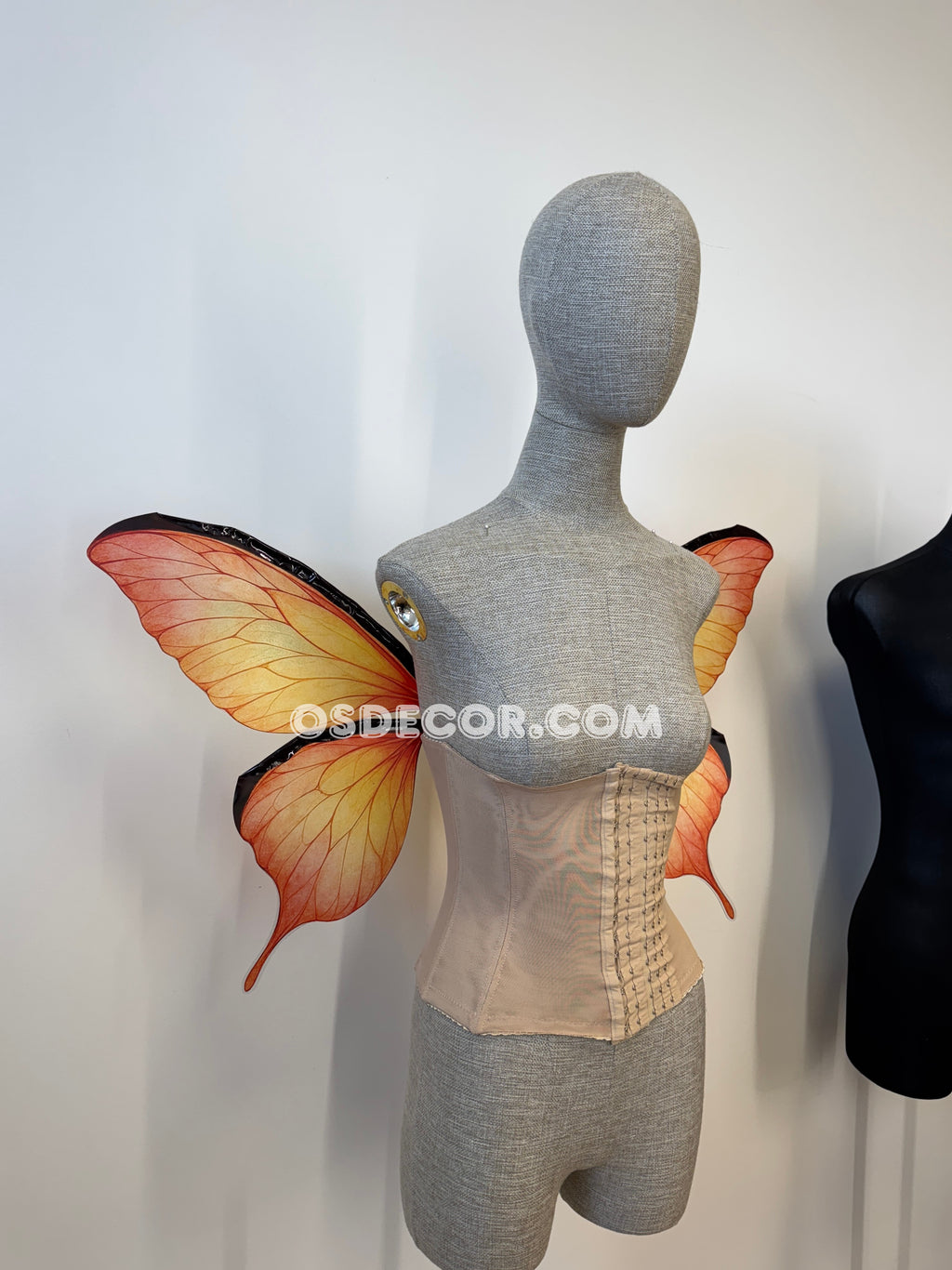 Orange Butterfly Fairy Wings