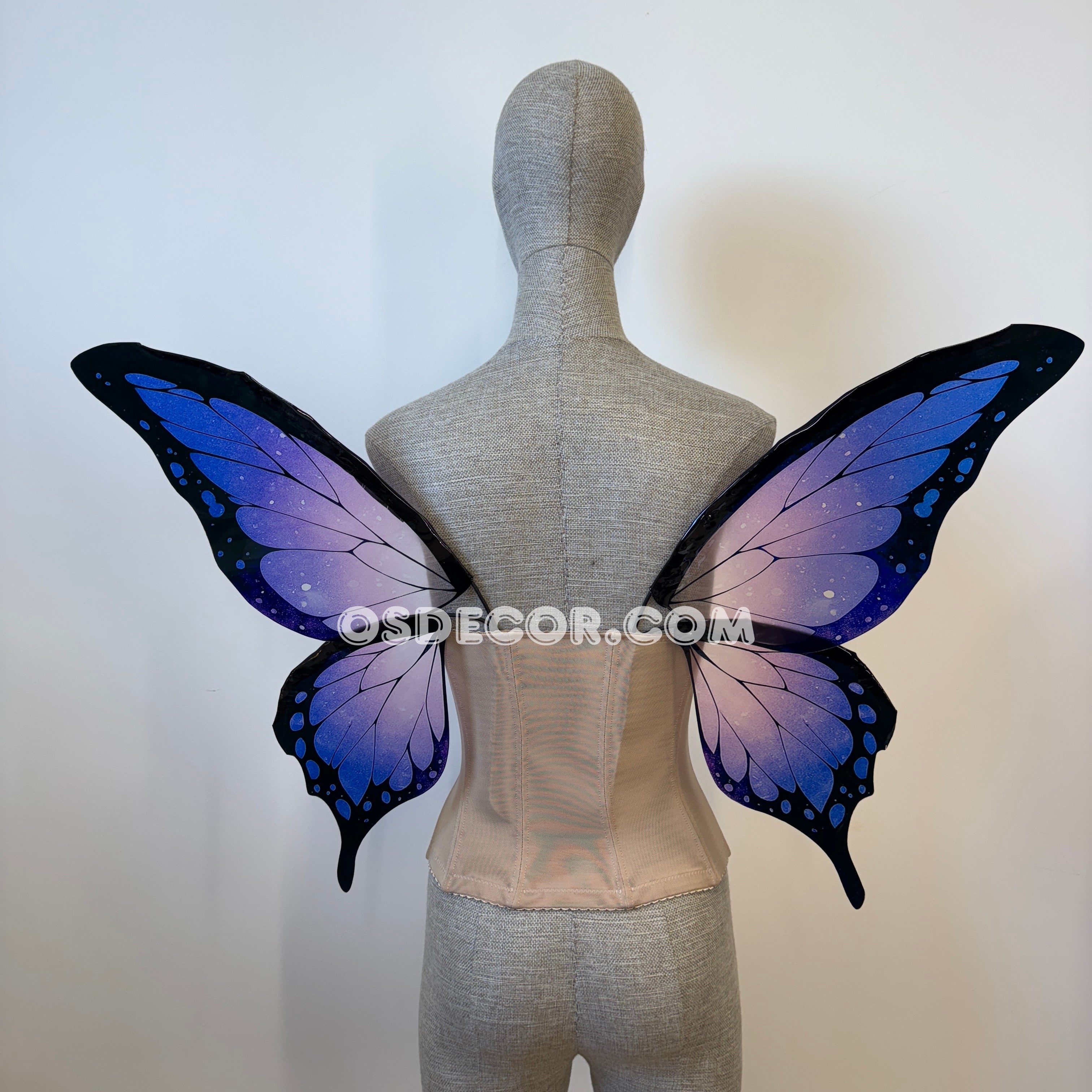 Purple Black Butterfly Fairy Wings