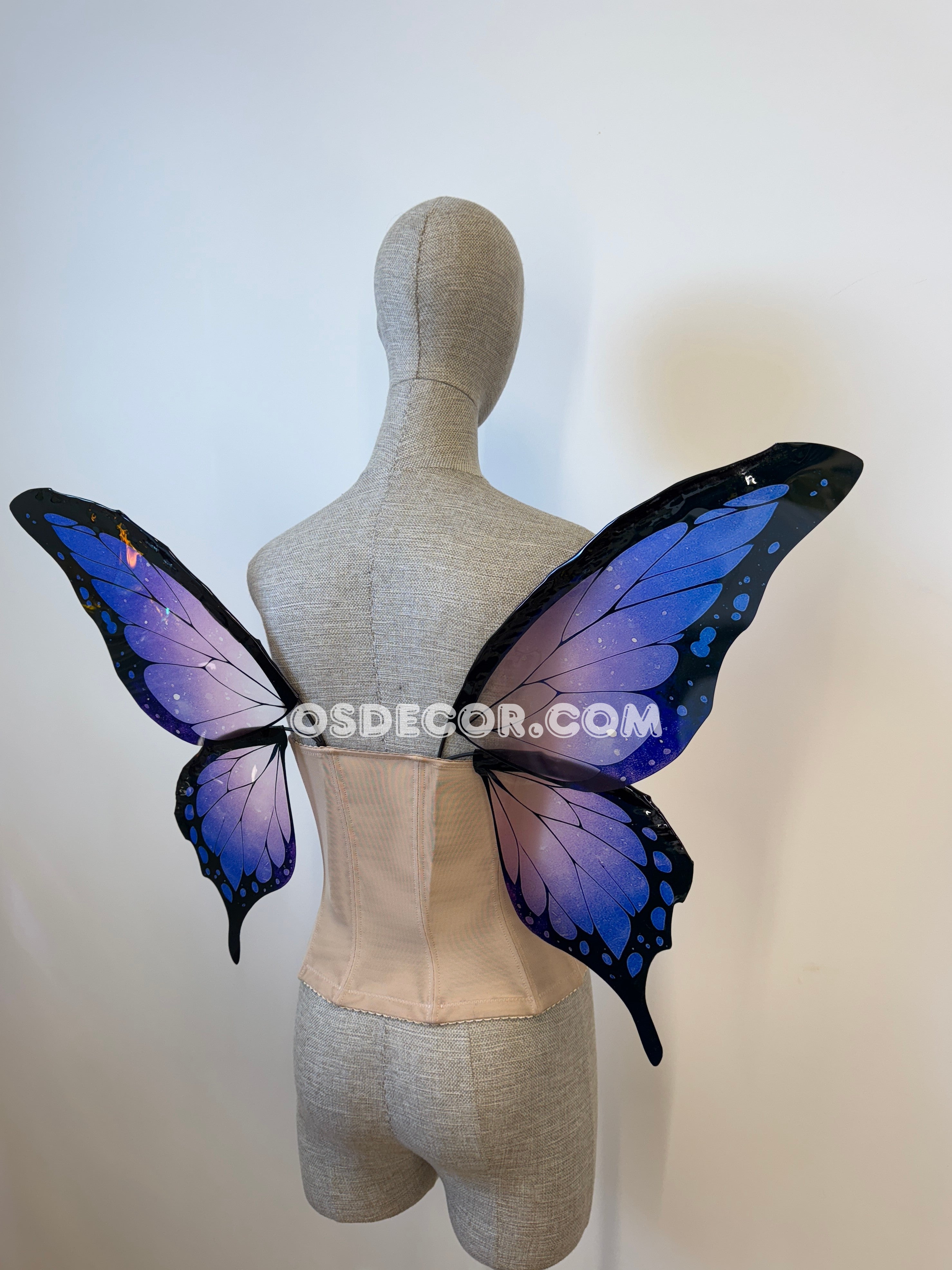 Purple Black Butterfly Fairy Wings